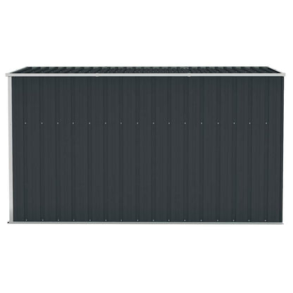 vidaXL Wall-mounted Garden Shed Anthracite 118x288x178 cm Steel