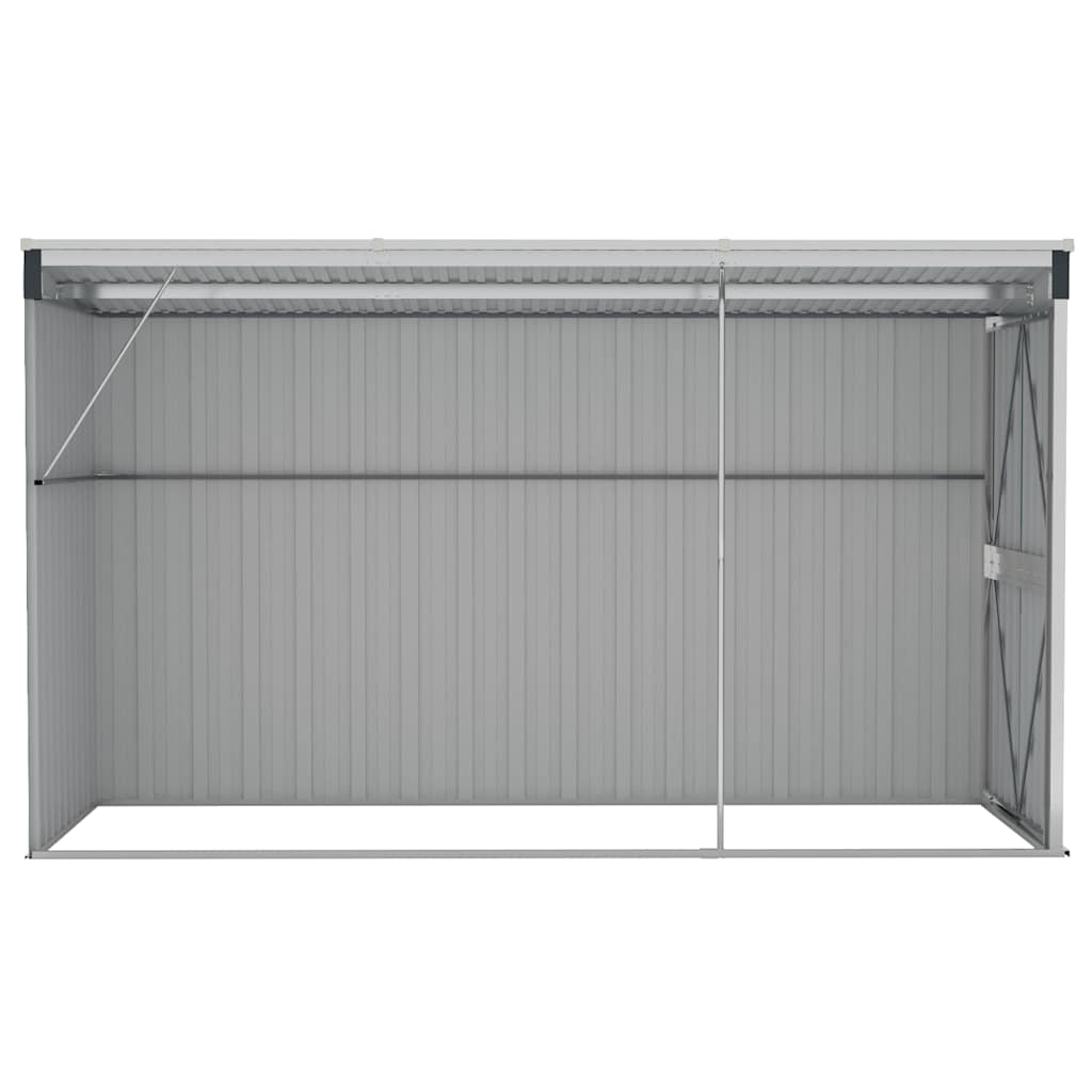 vidaXL Wall-mounted Garden Shed Anthracite 118x288x178 cm Steel