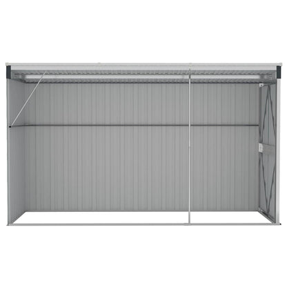 vidaXL Wall-mounted Garden Shed Anthracite 118x288x178 cm Steel