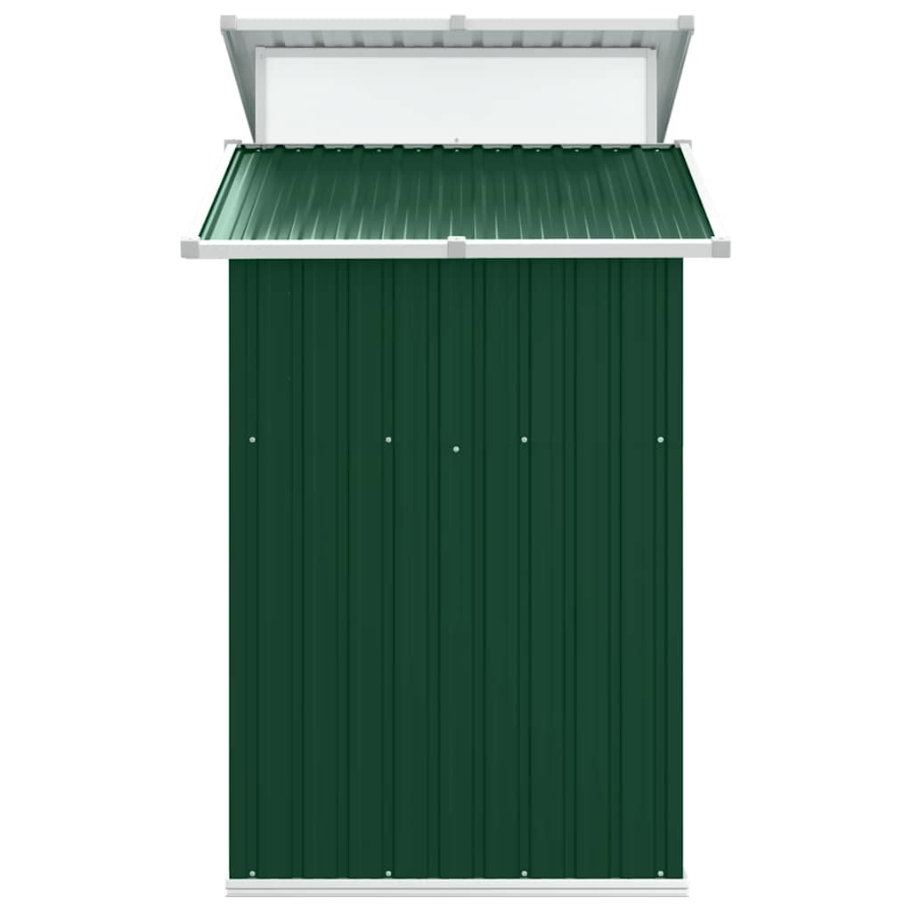 vidaXL Garden Shed Green 270x130x208.5 cm Galvanised Steel