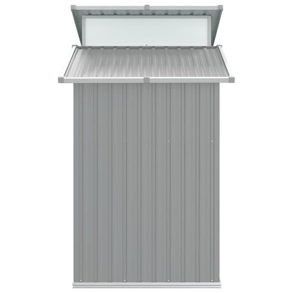 vidaXL Garden Shed Grey 270x130x208.5 cm Galvanised Steel