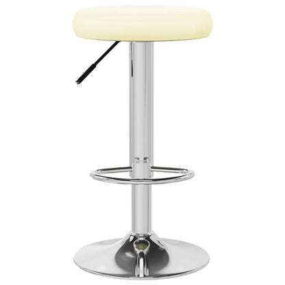 vidaXL Bar Stools 2 pcs Cream Faux Leather