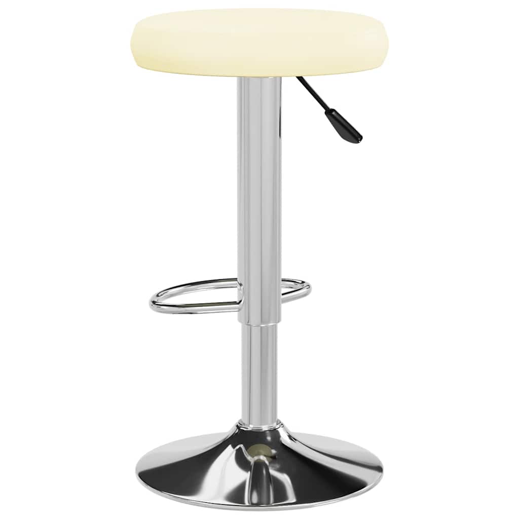 vidaXL Bar Stools 2 pcs Cream Faux Leather