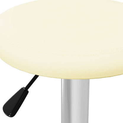 vidaXL Bar Stools 2 pcs Cream Faux Leather