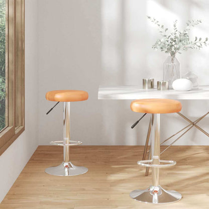 vidaXL Bar Stool Manual 2 pcs Orange 31 x 31 x 87 cm Faux Leather