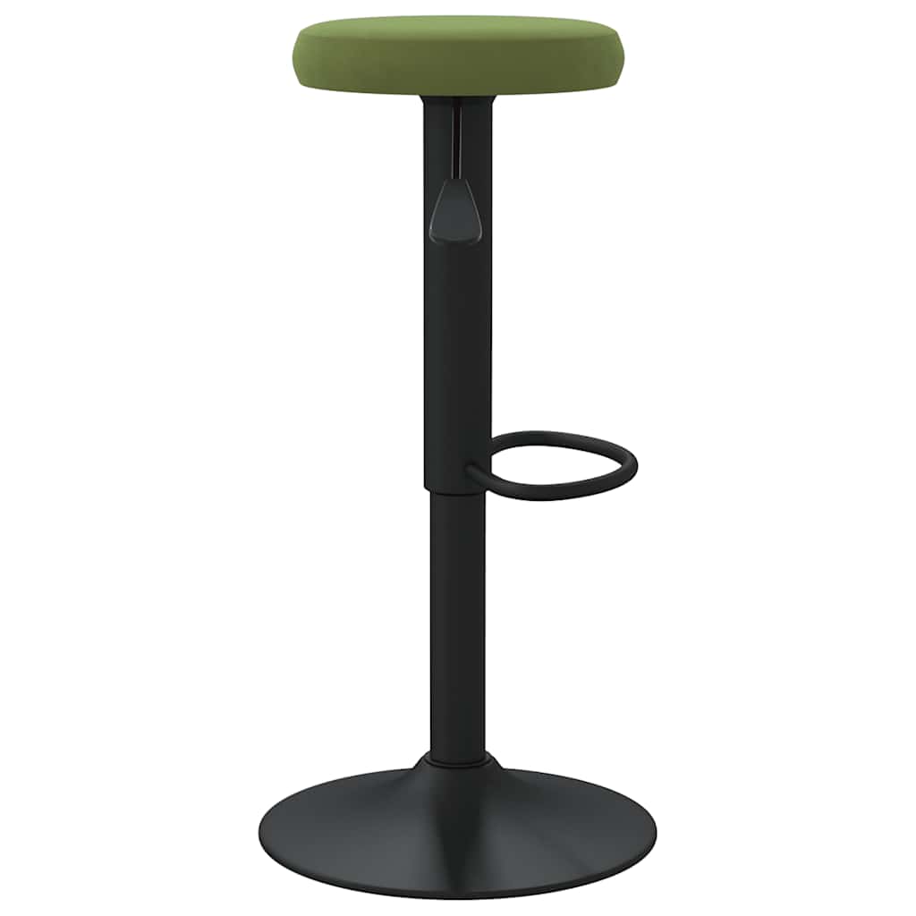 vidaXL Bar Stools 2 pcs Light Green Velvet