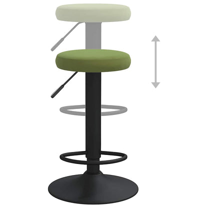 vidaXL Bar Stools 2 pcs Light Green Velvet