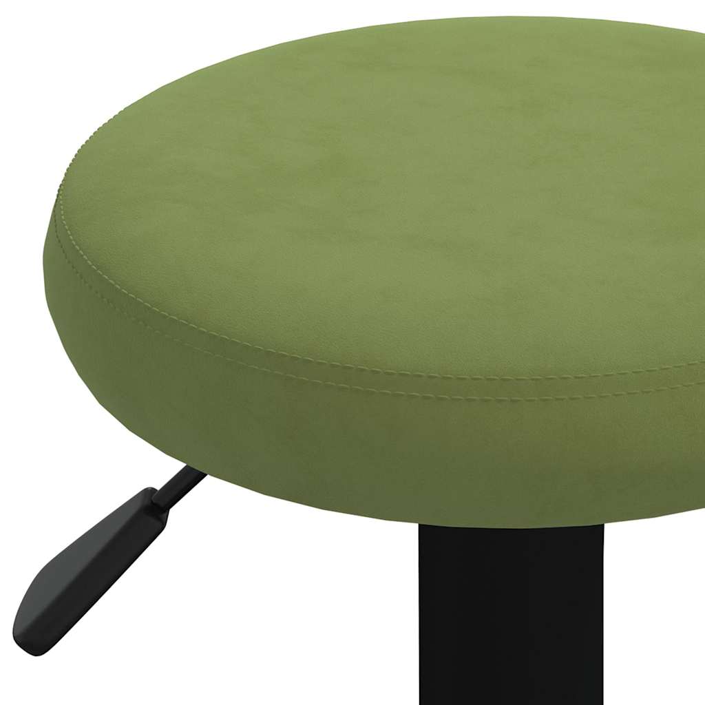vidaXL Bar Stools 2 pcs Light Green Velvet