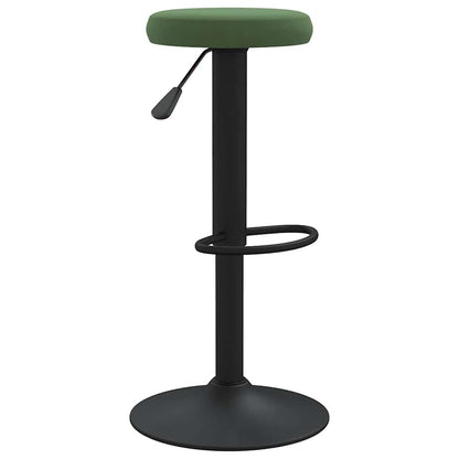 vidaXL Bar Stools 2 pcs Dark Green Velvet