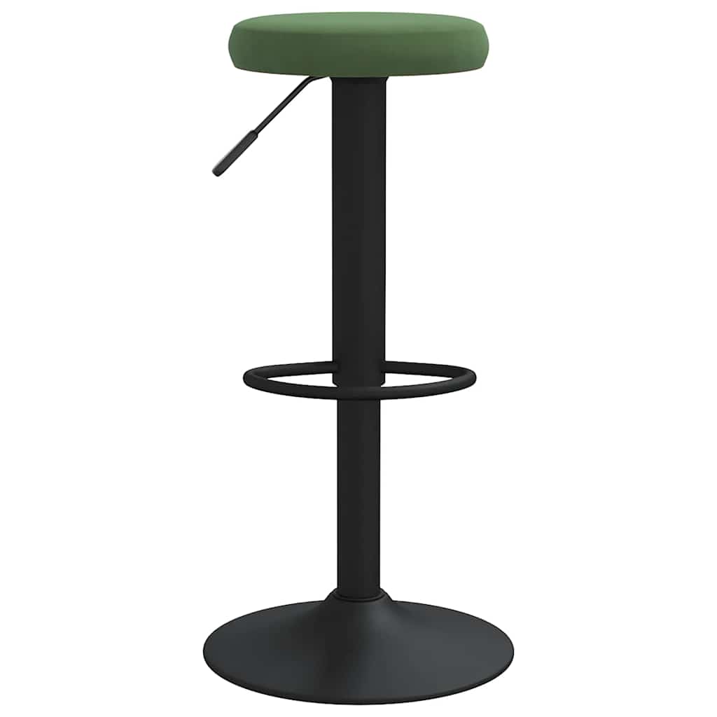 vidaXL Bar Stools 2 pcs Dark Green Velvet