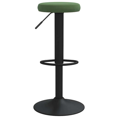 vidaXL Bar Stools 2 pcs Dark Green Velvet