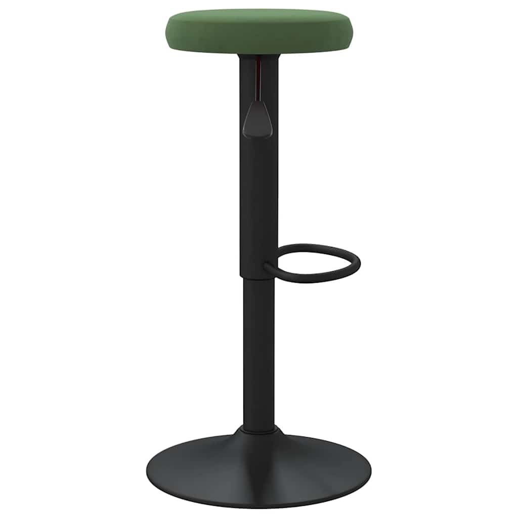 vidaXL Bar Stools 2 pcs Dark Green Velvet
