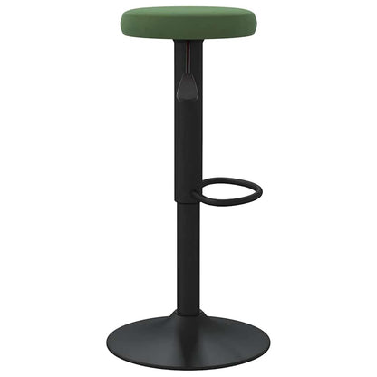 vidaXL Bar Stools 2 pcs Dark Green Velvet