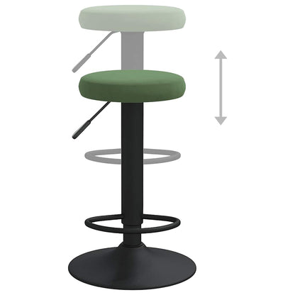 vidaXL Bar Stools 2 pcs Dark Green Velvet