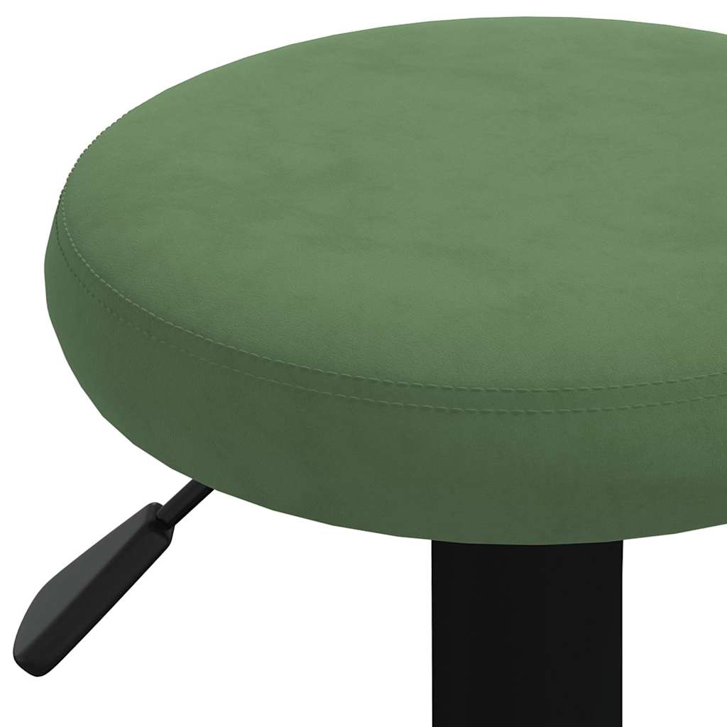 vidaXL Bar Stools 2 pcs Dark Green Velvet
