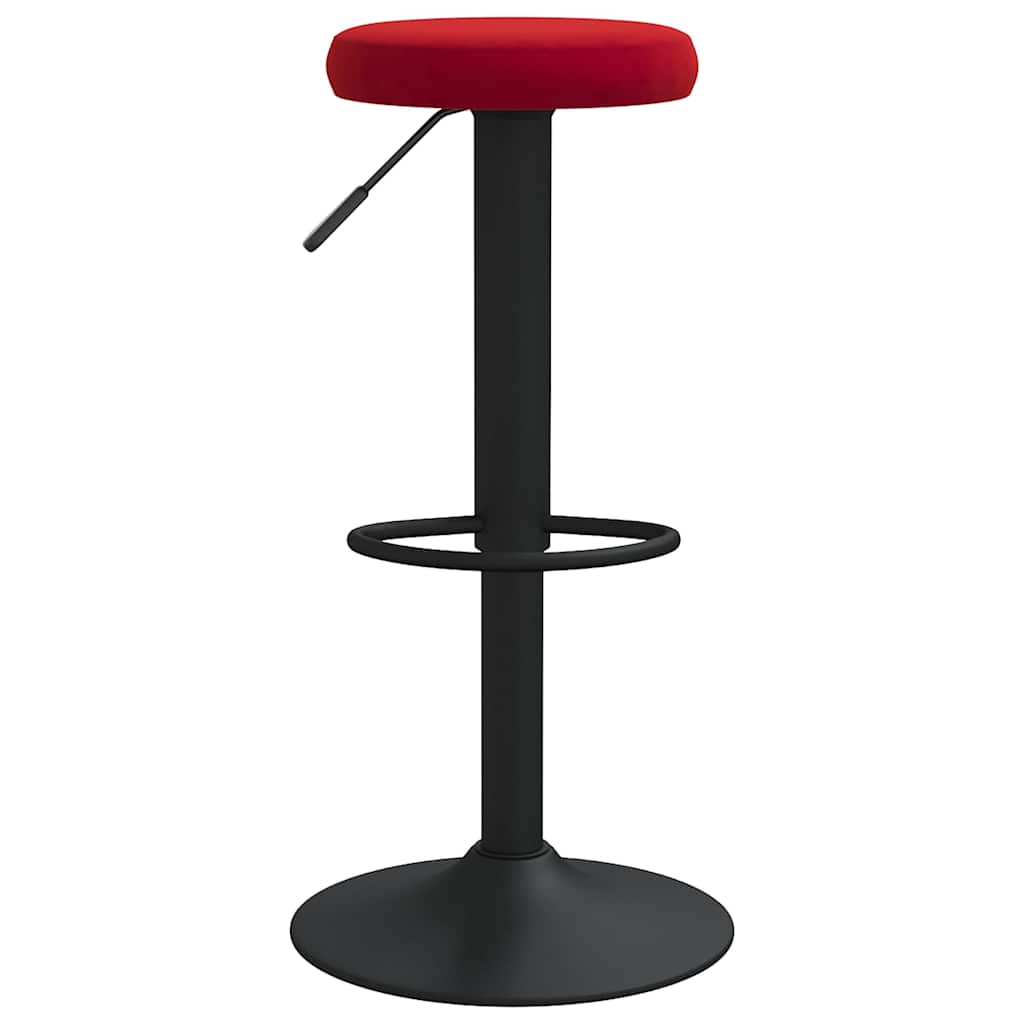 vidaXL Bar Stools 2 pcs Wine Red Velvet