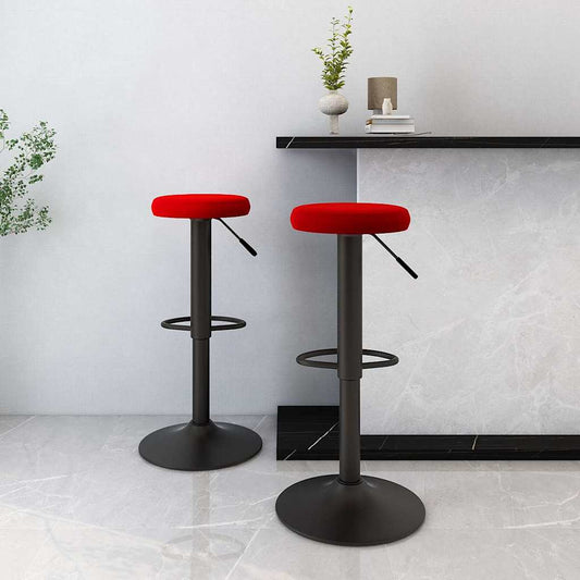 vidaXL Bar Stools 2 pcs Wine Red Velvet