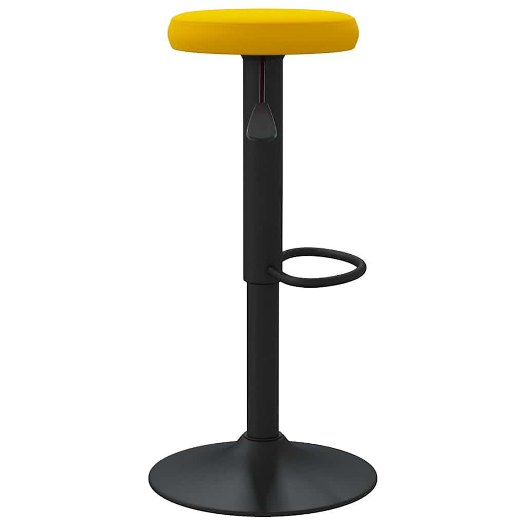 vidaXL Bar Stools 2 pcs Mustard Yellow Velvet