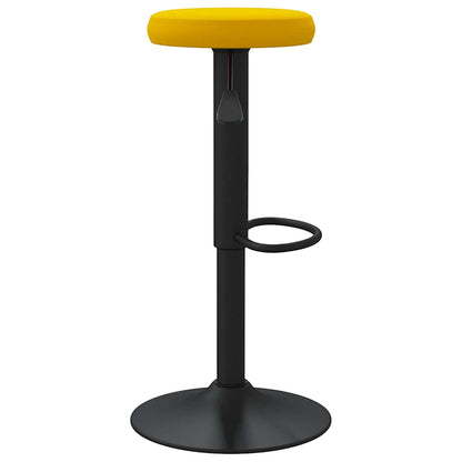 vidaXL Bar Stools 2 pcs Mustard Yellow Velvet