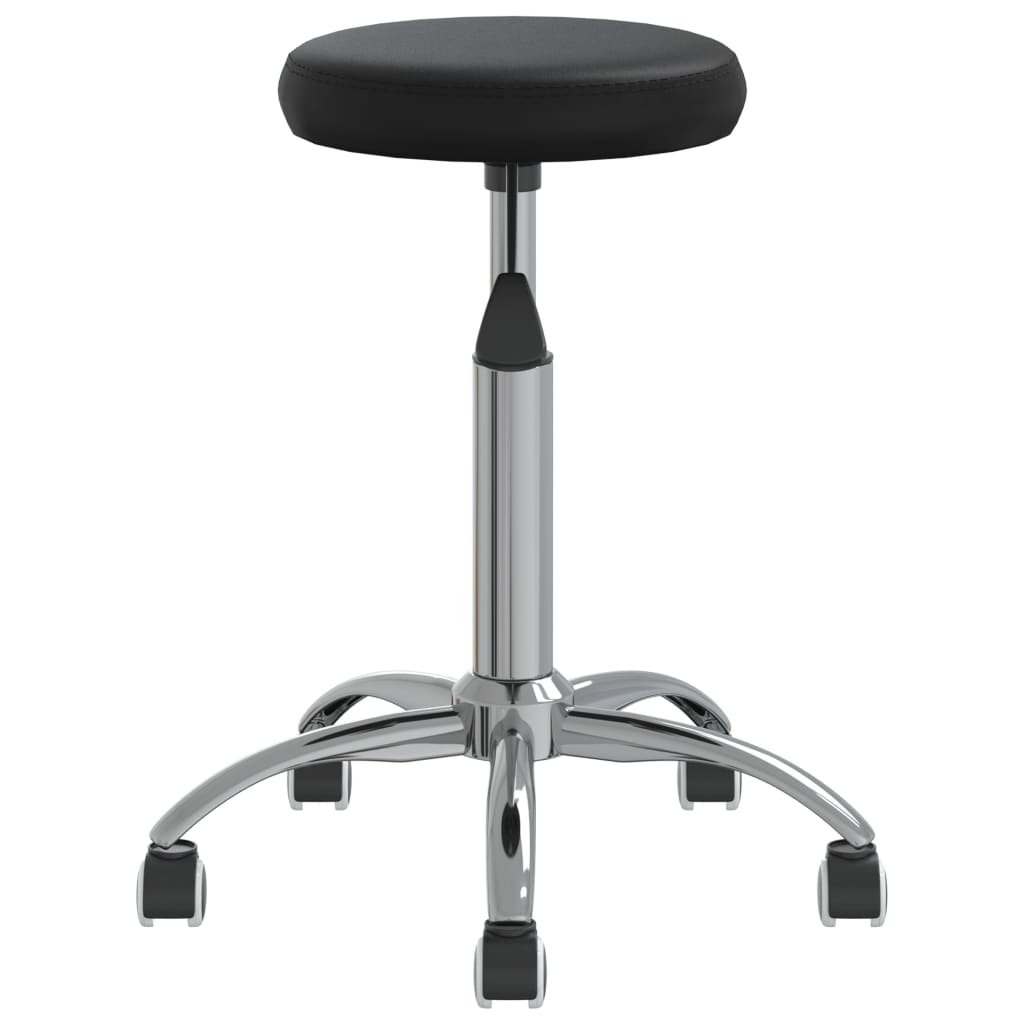 vidaXL Office Swivel Chair Black Faux Leather