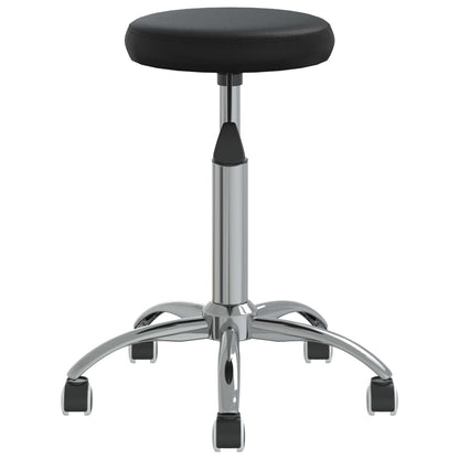 vidaXL Office Swivel Chair Black Faux Leather