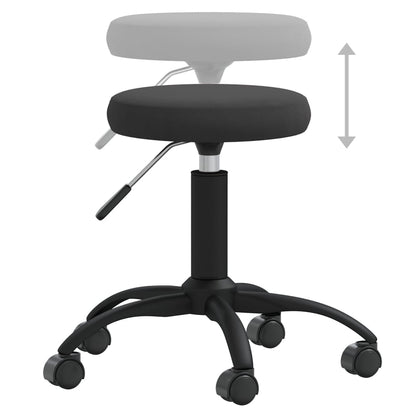 vidaXL Office Swivel Chair Black Velvet