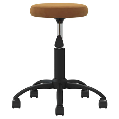 vidaXL Office Swivel Chair Brown Velvet