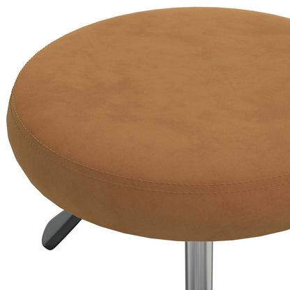 vidaXL Office Swivel Chair Brown Velvet