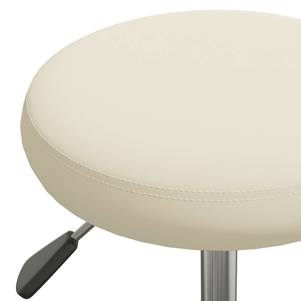 vidaXL Office Swivel Chair Cream Velvet