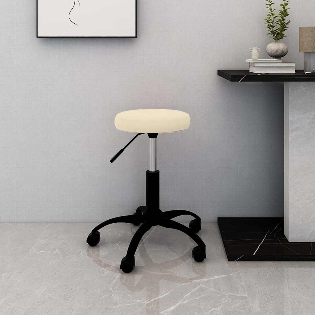vidaXL Office Swivel Chair Cream Velvet