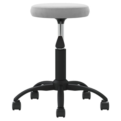vidaXL Office Swivel Chair Light Grey Velvet