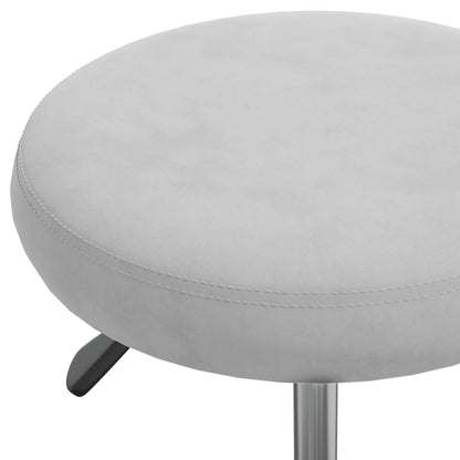 vidaXL Office Swivel Chair Light Grey Velvet