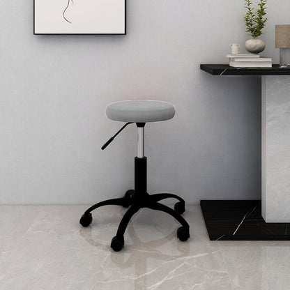 vidaXL Office Swivel Chair Light Grey Velvet