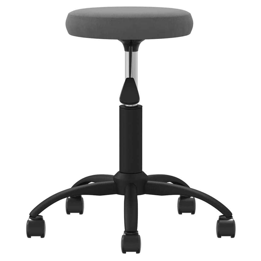 vidaXL Office Swivel Chair Dark Grey Velvet