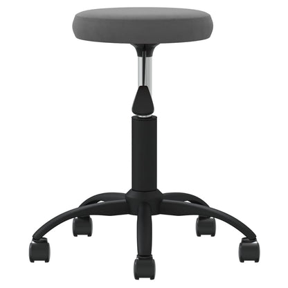 vidaXL Office Swivel Chair Dark Grey Velvet