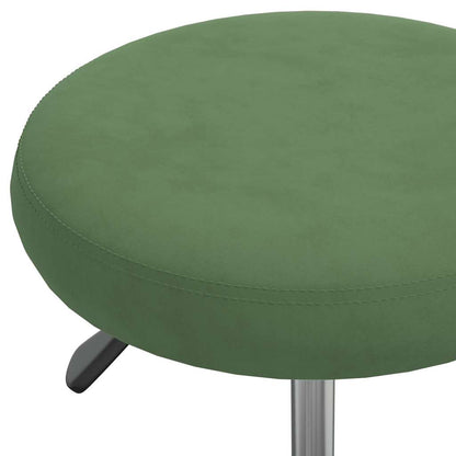 vidaXL Office Swivel Chair Dark Green Velvet