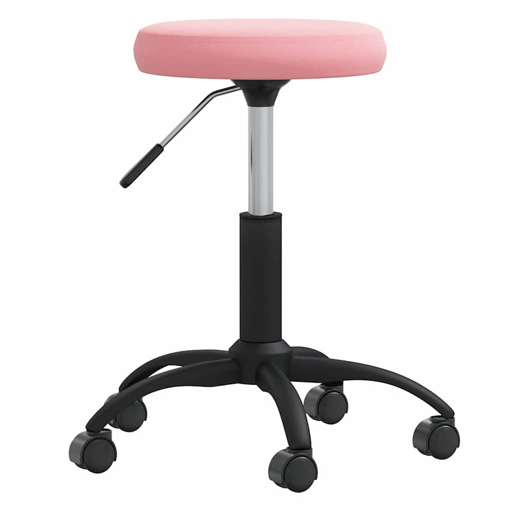 vidaXL Office Swivel Chair Pink Velvet