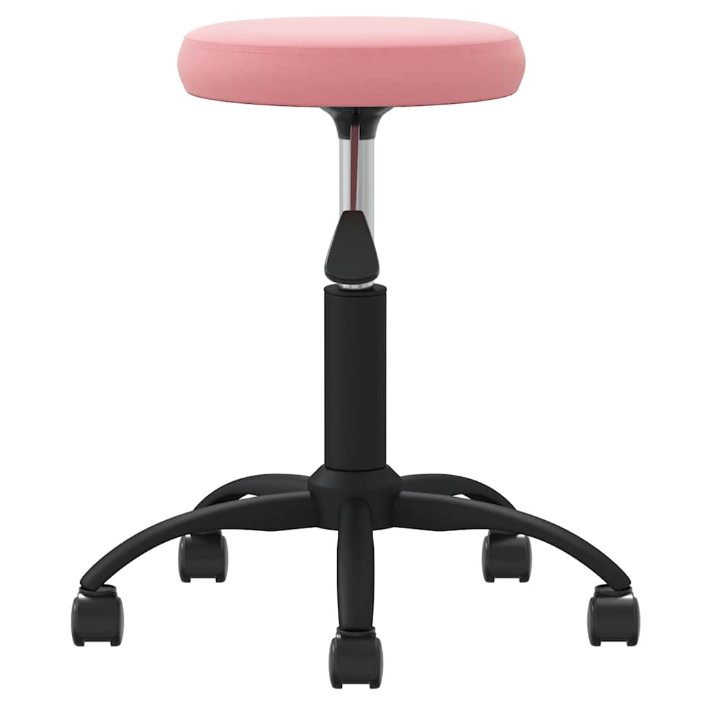 vidaXL Office Swivel Chair Pink Velvet