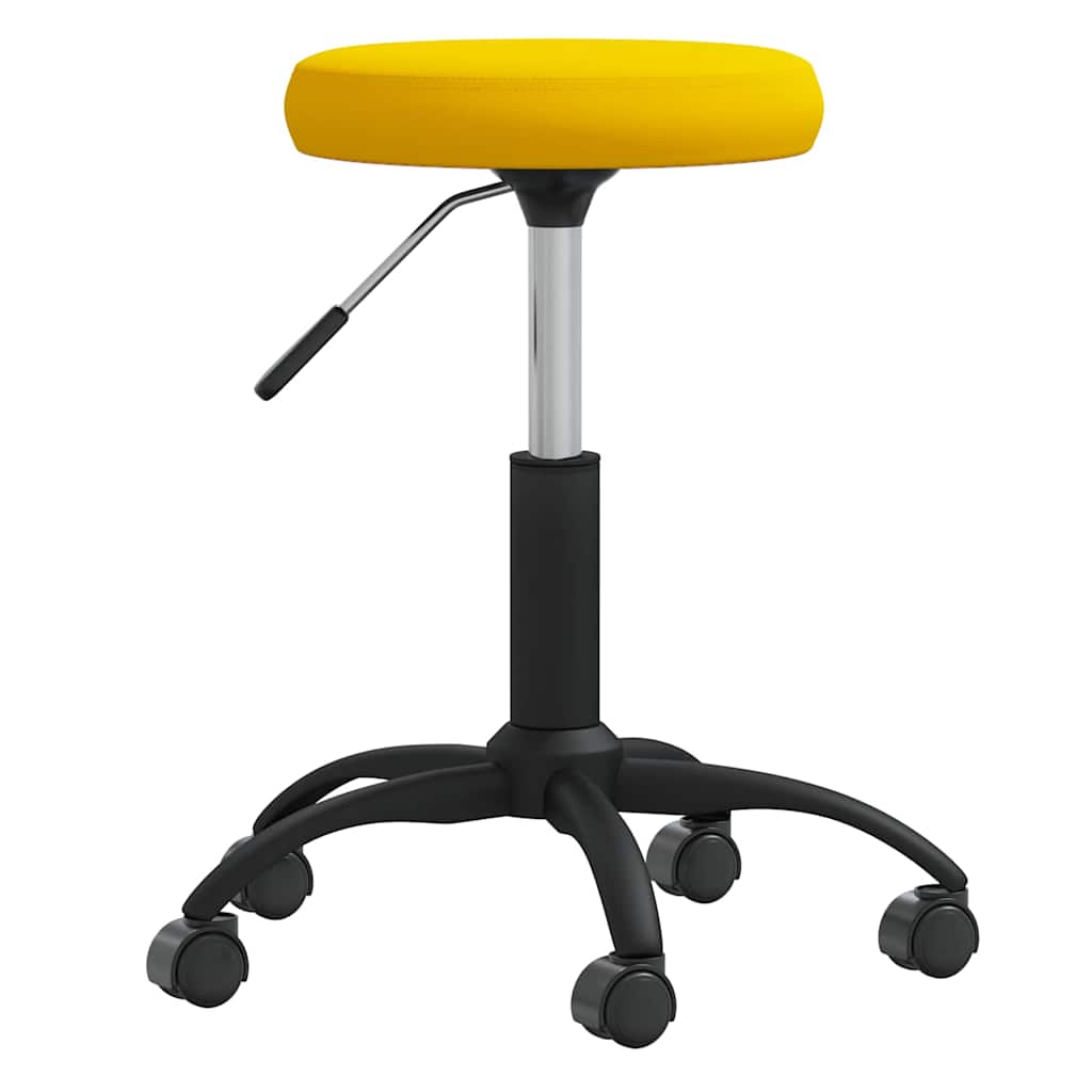 vidaXL Office Swivel Chair Mustard Yellow Velvet