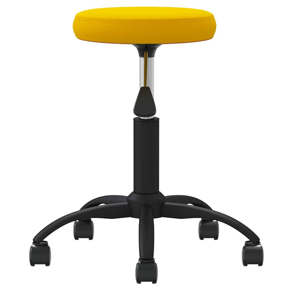 vidaXL Office Swivel Chair Mustard Yellow Velvet