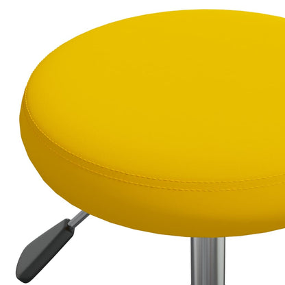 vidaXL Office Swivel Chair Mustard Yellow Velvet