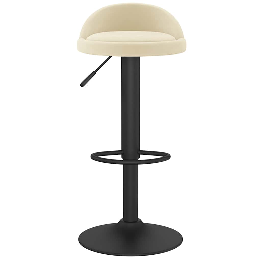 vidaXL Bar Stool Cream Velvet