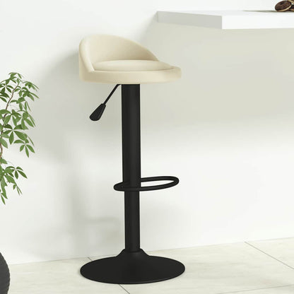 vidaXL Bar Stool Cream Velvet