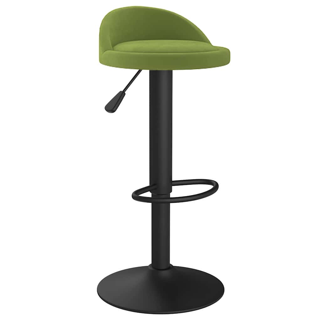 vidaXL Bar Stool Light Green Velvet