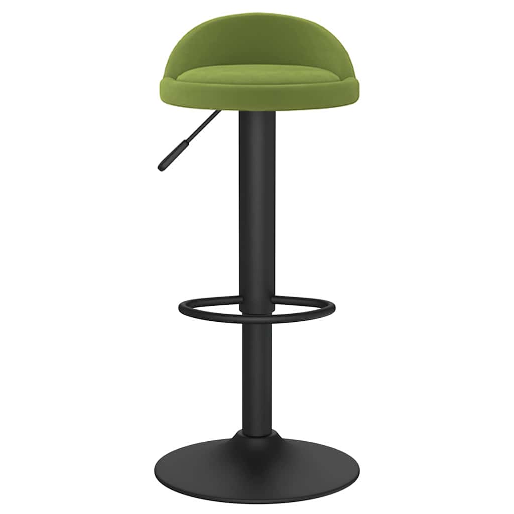 vidaXL Bar Stool Light Green Velvet