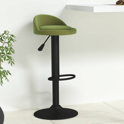 vidaXL Bar Stool Light Green Velvet