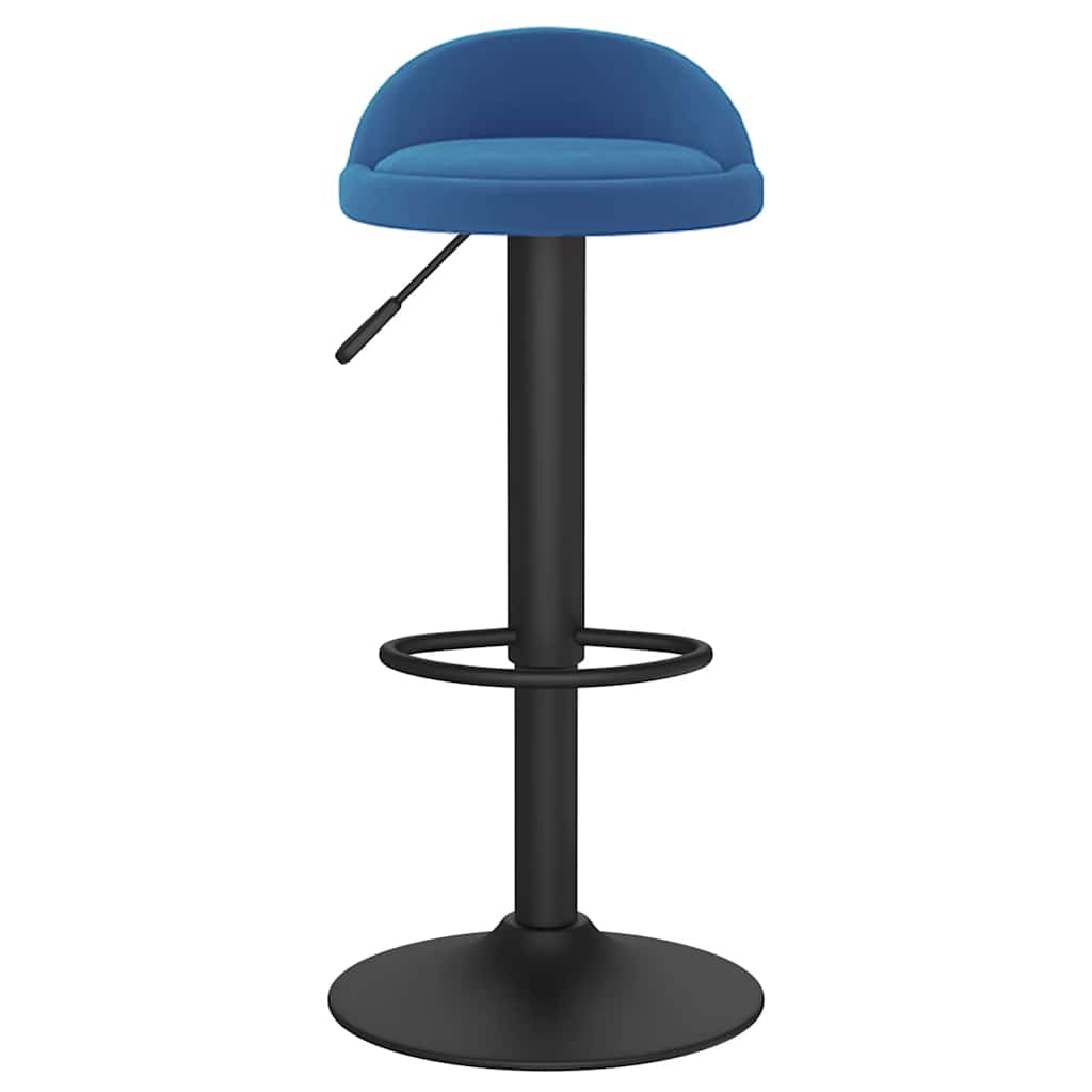 vidaXL Bar Stool Blue Velvet