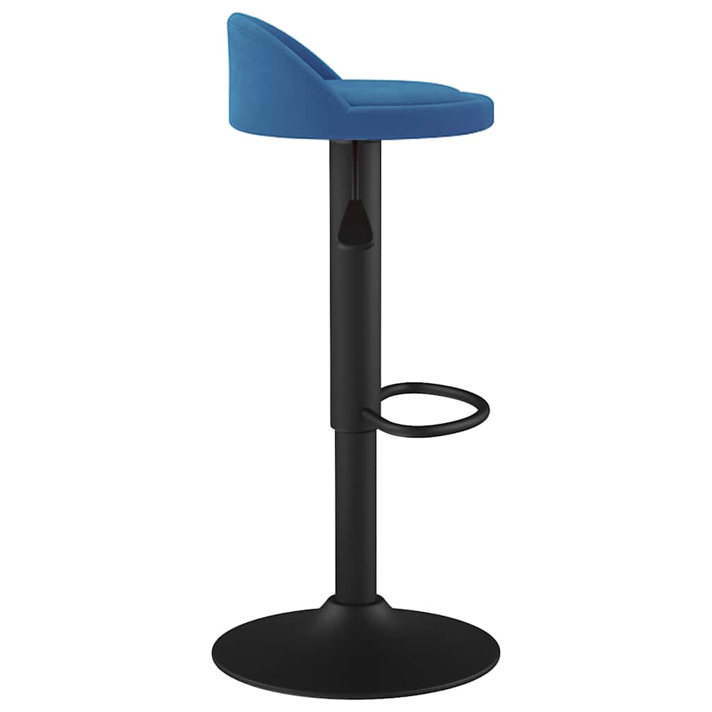 vidaXL Bar Stool Blue Velvet