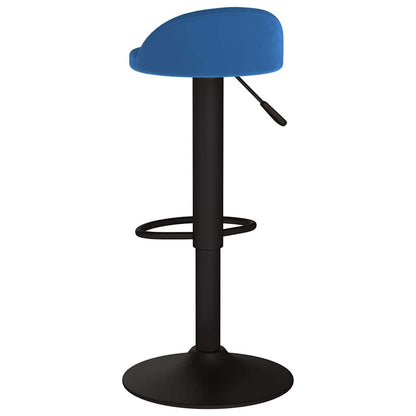 vidaXL Bar Stool Blue Velvet
