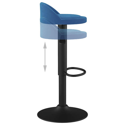 vidaXL Bar Stool Blue Velvet